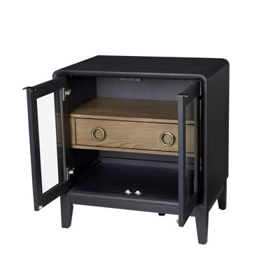 Glass Door Nightstand