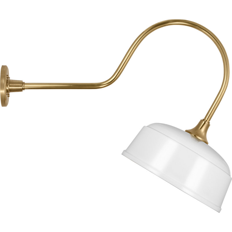 Thomas O'Brien 1 - Light Outdoor Barn Light, 22" H x 26" W x 12.5" D
