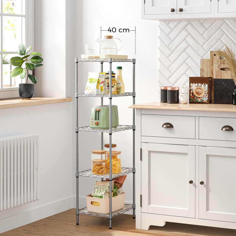 Steel Clothing Rack, Silver