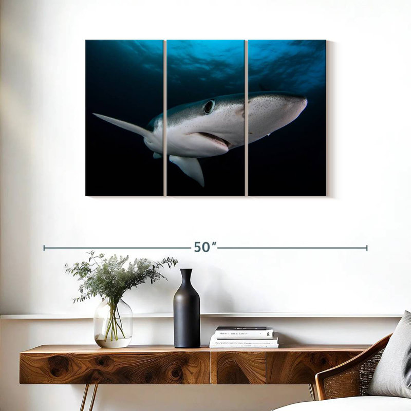 Requin bleu sous-marin Brampt, H 24 po x l 38 po
