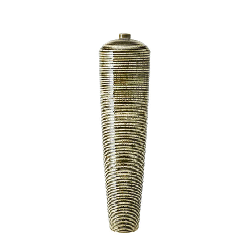 Domed Vase-Sage-Wide, 36" H x 9.5" W x 9.5 D