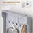 Hall Tree with Storage Bench, 3-in-1 38” Entryway Organizer with 4-Hook Coat Rack &amp; Shoe Storage | Gray | Coat Racks-883639709