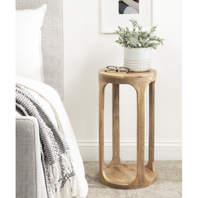 Table de bout Chewelah, H 23 po x l 12 po x P 12 po, Naturel