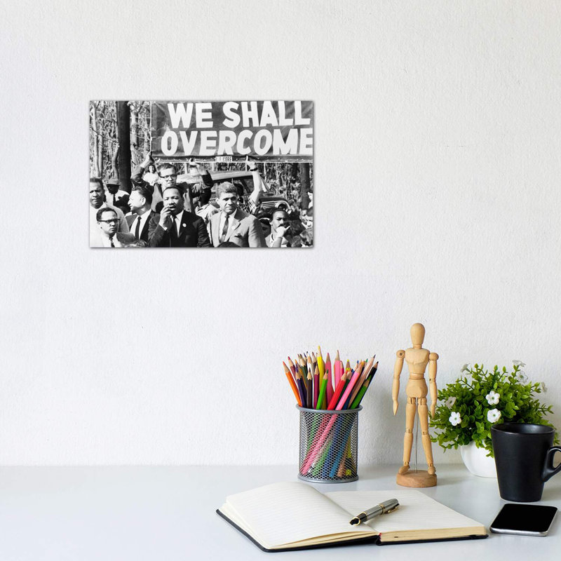 «Martin Luther King Jr», reproduction de photo, Toile tendue, H 8 po x l 12 po x P 0,75 po