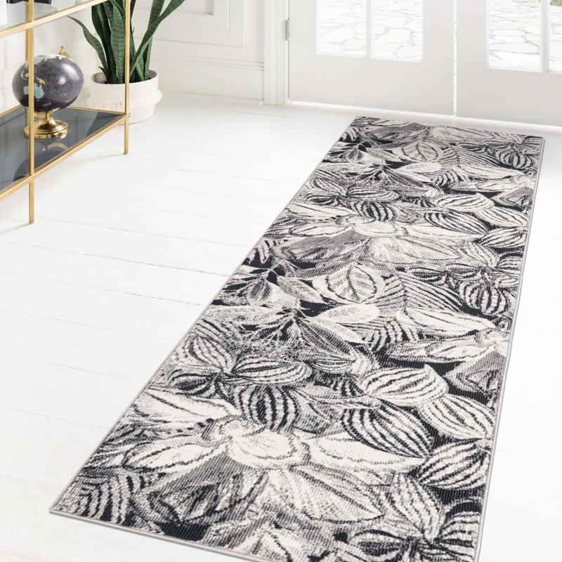 Tapis gris anthracite, Tapis de couloir 2 pi x 6 pi