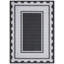 Tapis lavables modernes antidérapants neutres, tapis doux pliable à motif de bordure contemporain, tapis à poils courts-1819355064