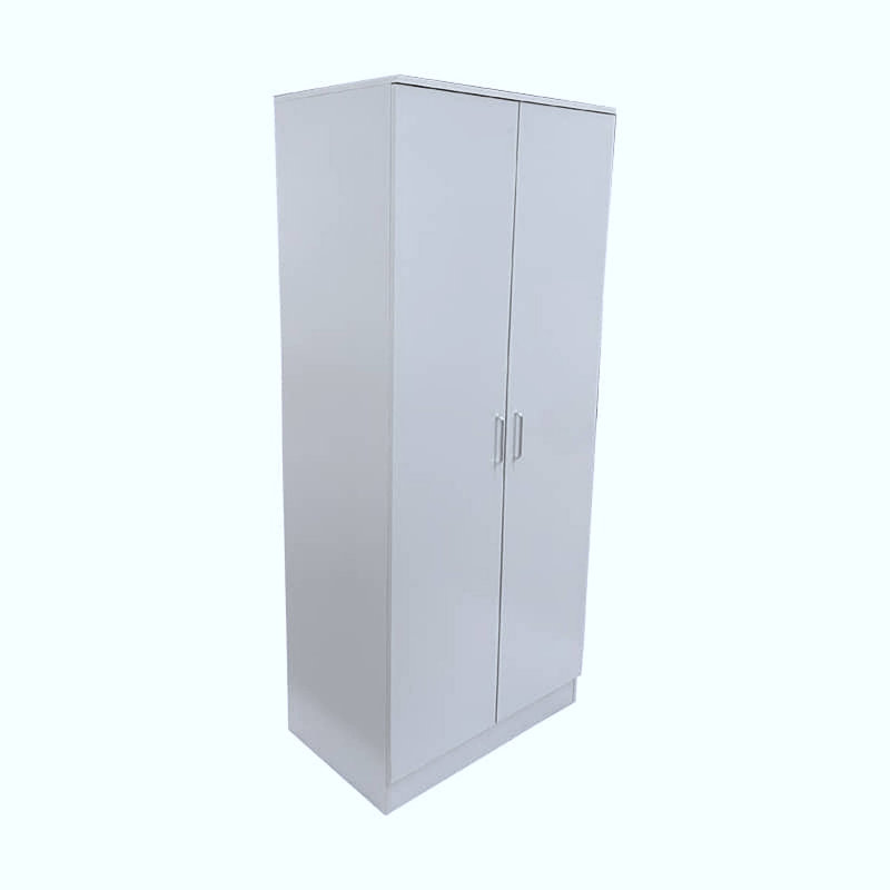 Laflipe 2 Door Manufactured Wood Wardrobe, White