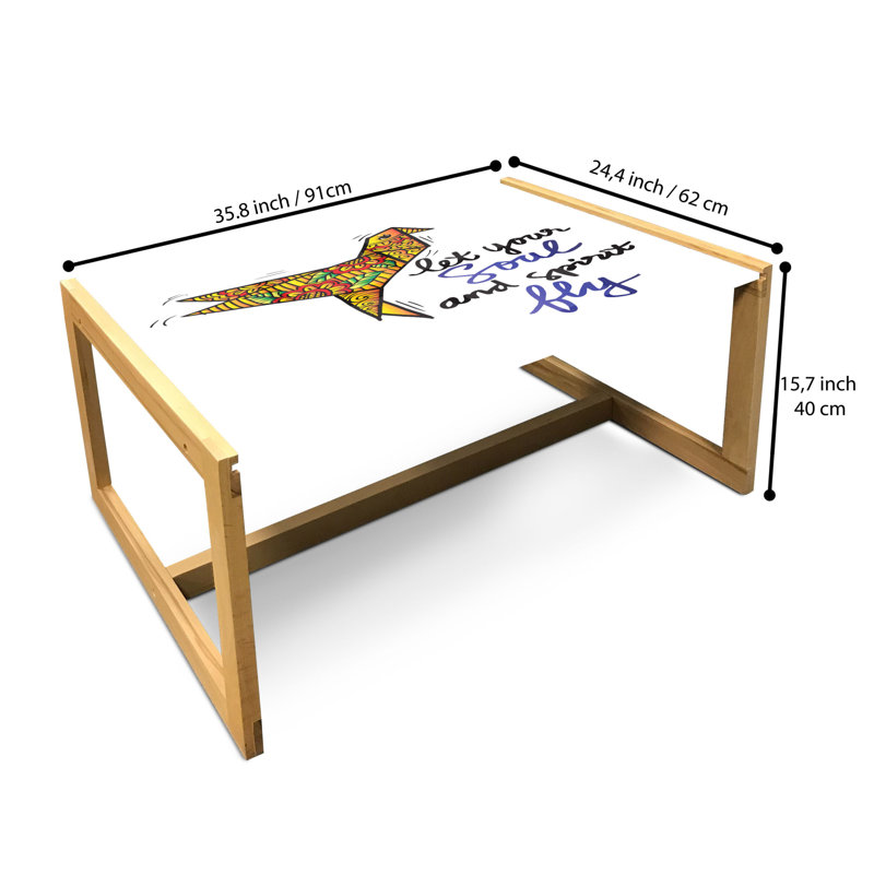 Isamu Sled Coffee Table, 90cm H x 62cm W x 40cm D