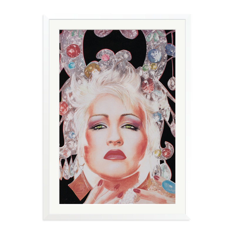 Cyndi Lauper, April 1986, 38" H x 27" W, White