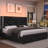 3-Piece Bedroom Set, Storage Bed with LED Light, 2 Nightstands with Charge Station-122905288-122905290
