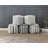 Modern Square Pouf Multi