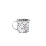 Crow Canyon Enamelware Splatter 16 oz Mugs, Grey