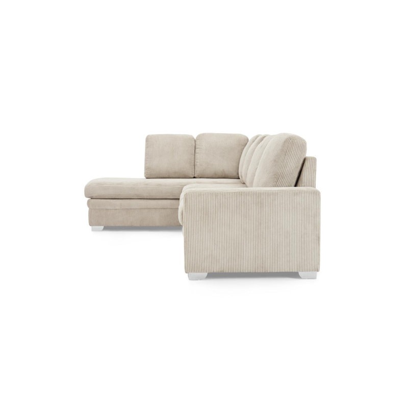 Porath Left-Hand Facing Upholstered Corner Sofa, Left Hand Facing, Brown