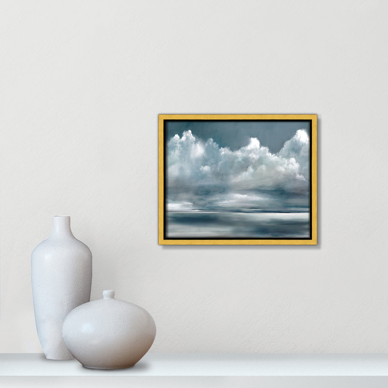 «Moody Seas» par Ruane Manning, H 9,5 po x l 11,5 po, Doré