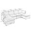 Canapé modulaire rembourré réversible 6 pièces 6 pièces-311693890