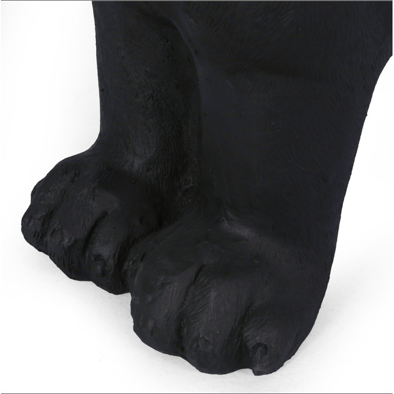 Banc d'extérieur MGO DOG Bench, aucun assemblage requis, Noir