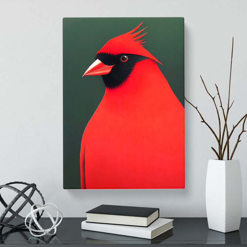 Cardinal Bird Vol.3 - Wrapped Canvas, 50cm H x 35cm W x 3cm D