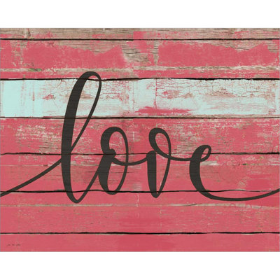 «Love Script» par Jo Moulton, art mural sur toile
