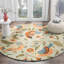 Tapis floral en laine crocheté à la main Alston-19816618