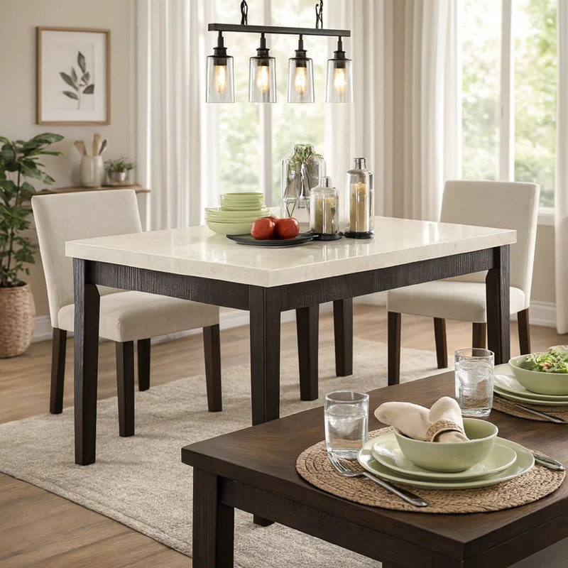 Lefler Marble Top Dining Table