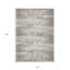 Tapis extérieur lavable rayé taupe et ivoire 10 pi x 14 pi