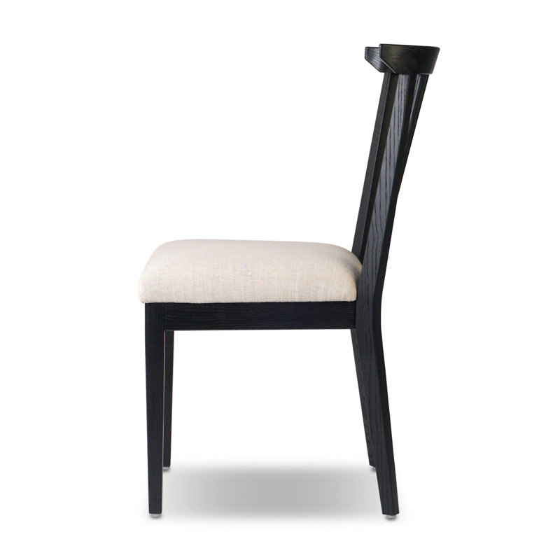 Tullio Upholstered Dining Chair, Black Ash