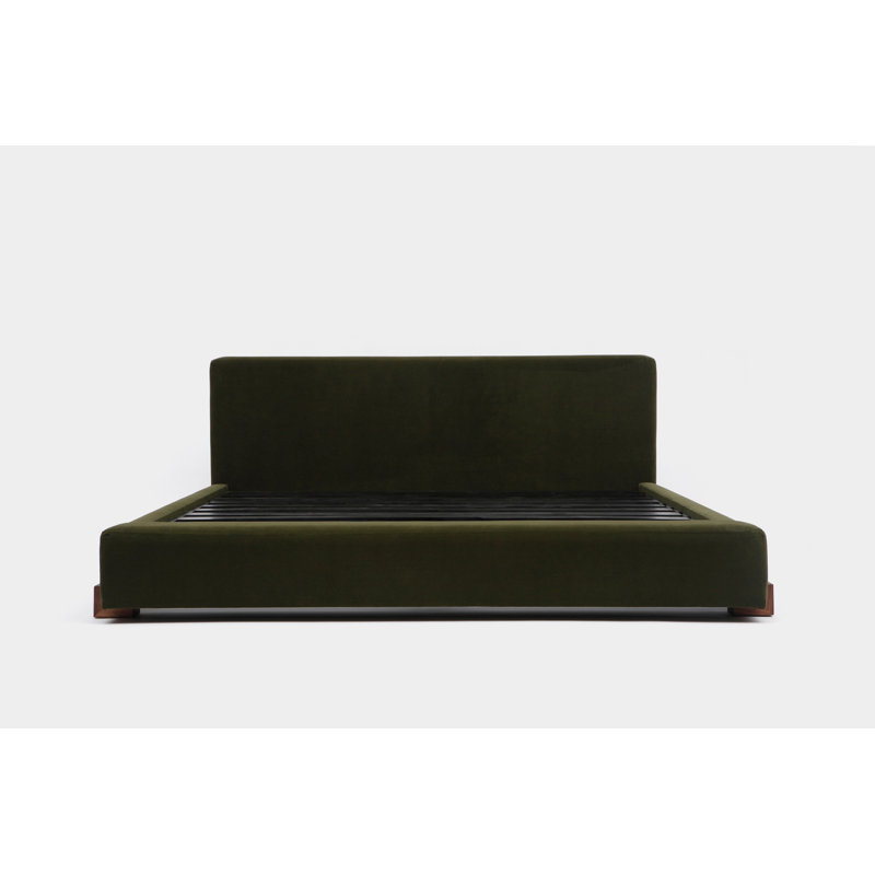 Upholstered Bed, Queen, Forest