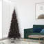 Black Fir Slim Artificial Christmas Tree-793839421-757686097