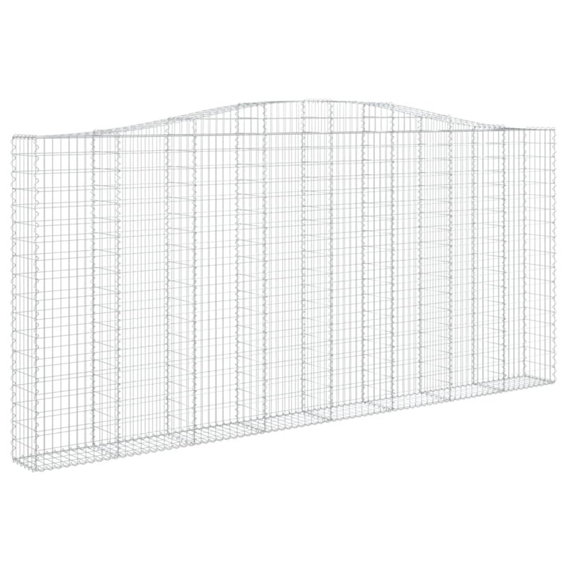 Galvanised Iron Border Fencing, 200cm H x 400cm W x 30cm D