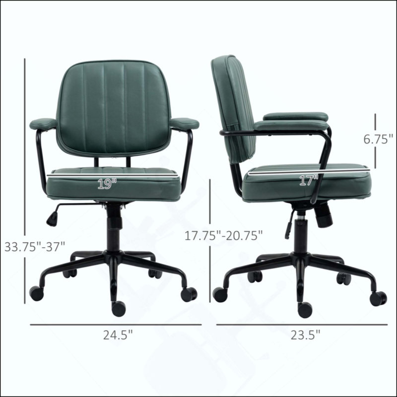 Chaise de bureau, réglable pour la maison et le bureau, sièges confortables avec une ambiance rétro élégante