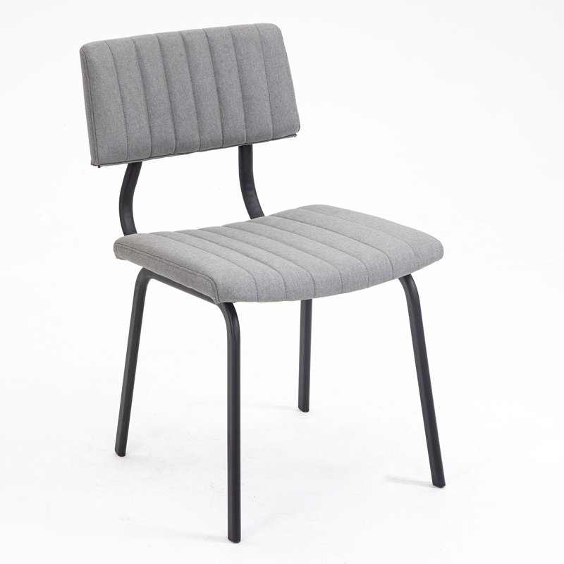 Rushden 46cm H Upholstered Side Chair, Grey