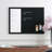 Thomas Martha Stewart Magnetic Weekly Calendar Dry Erase Board and Chalk Board with Liquid Chalk Marker-89798330
