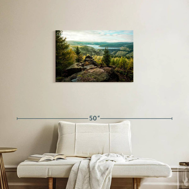 View Of Dam Flaje, 20" H x 30" W