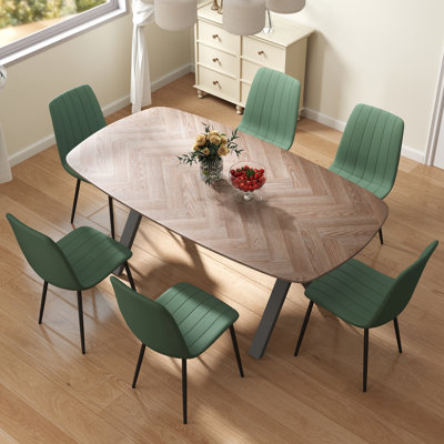 71” Rectangular Dining Room Table Set