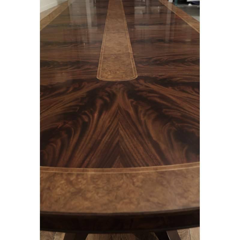 Oval Mahogany Wood Dining Table