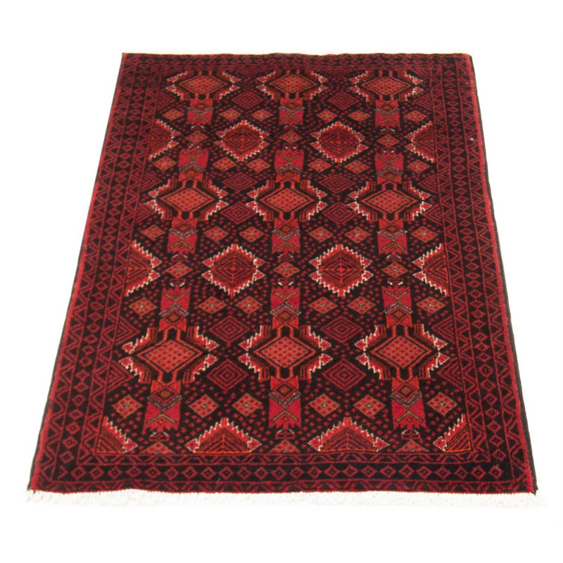 Tapis noir Royal Baluch 3 pi 5 po x 6 pi 0 po