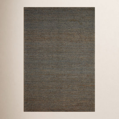 Abisai Brown Gray Hand-Woven Jute Rug