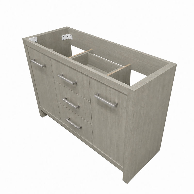 Boehlke 48'' Double Bathroom Vanity with Ceramic Top