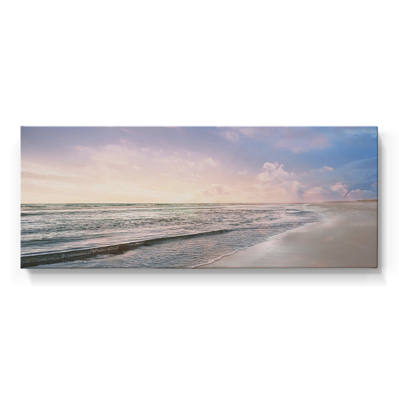 Plage tendue Zoey - Toile tendue avec châssis - Prêt à accrocher, H 12 po x l 30 po