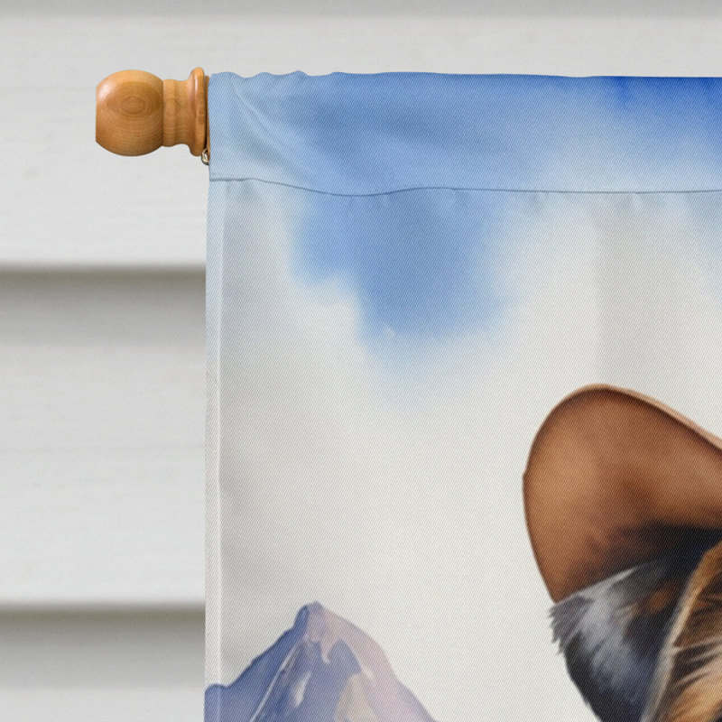 Cowboy Welcome House Flag, Border Terrier