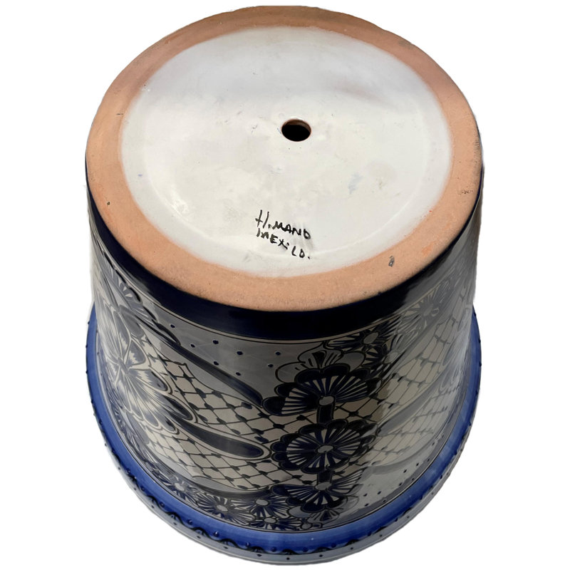 Pot de jardin en céramique Jayaval TalaMex, H 9,5 po x l 10,5 po x P 10,5 po