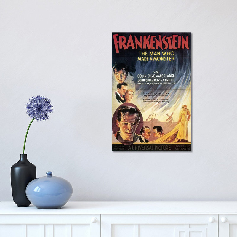 Film: Frankenstein, 1931 - Wrapped Canvas Print, 30.48 cm H x 45.72 cm W