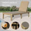Ensemble de 2 chaises longues réglables avec dossier à 6 positions pour patio et jardin-834992277