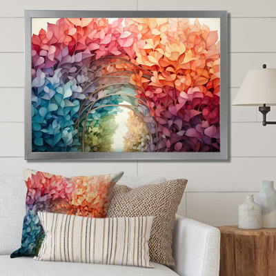 «Abstract Colorful Rainbow Arch I», reproduction d'art sur toile