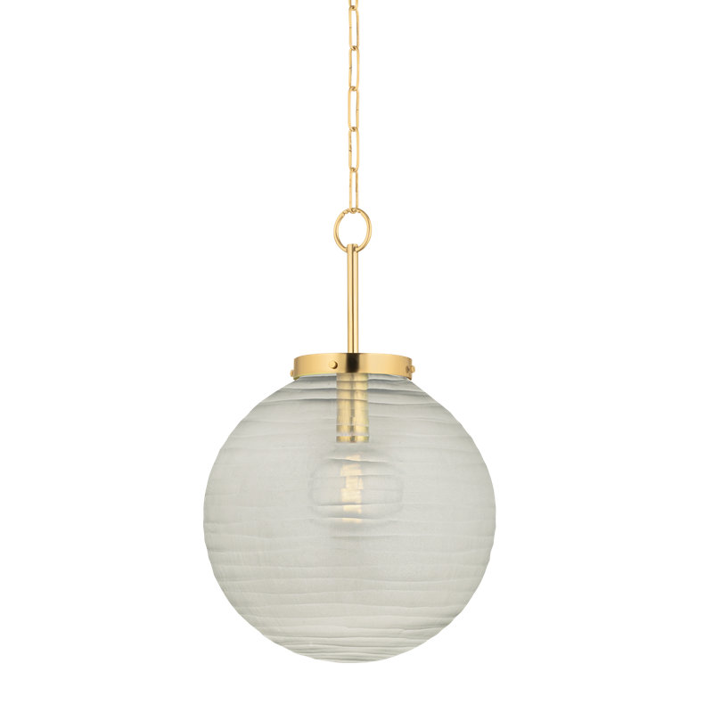 Luminaire suspendu FALLS MILLS, Laiton, H 24,5 po x l 16 po x P 16 po