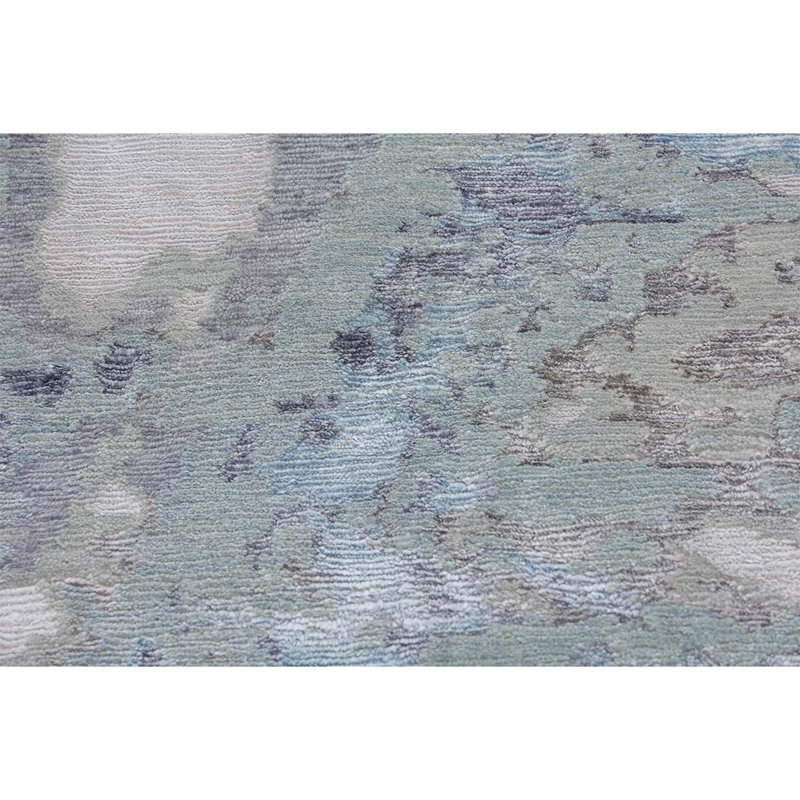 Handmade Wool Abstract Area Rug, Rectangle 8'1" x 10'1"