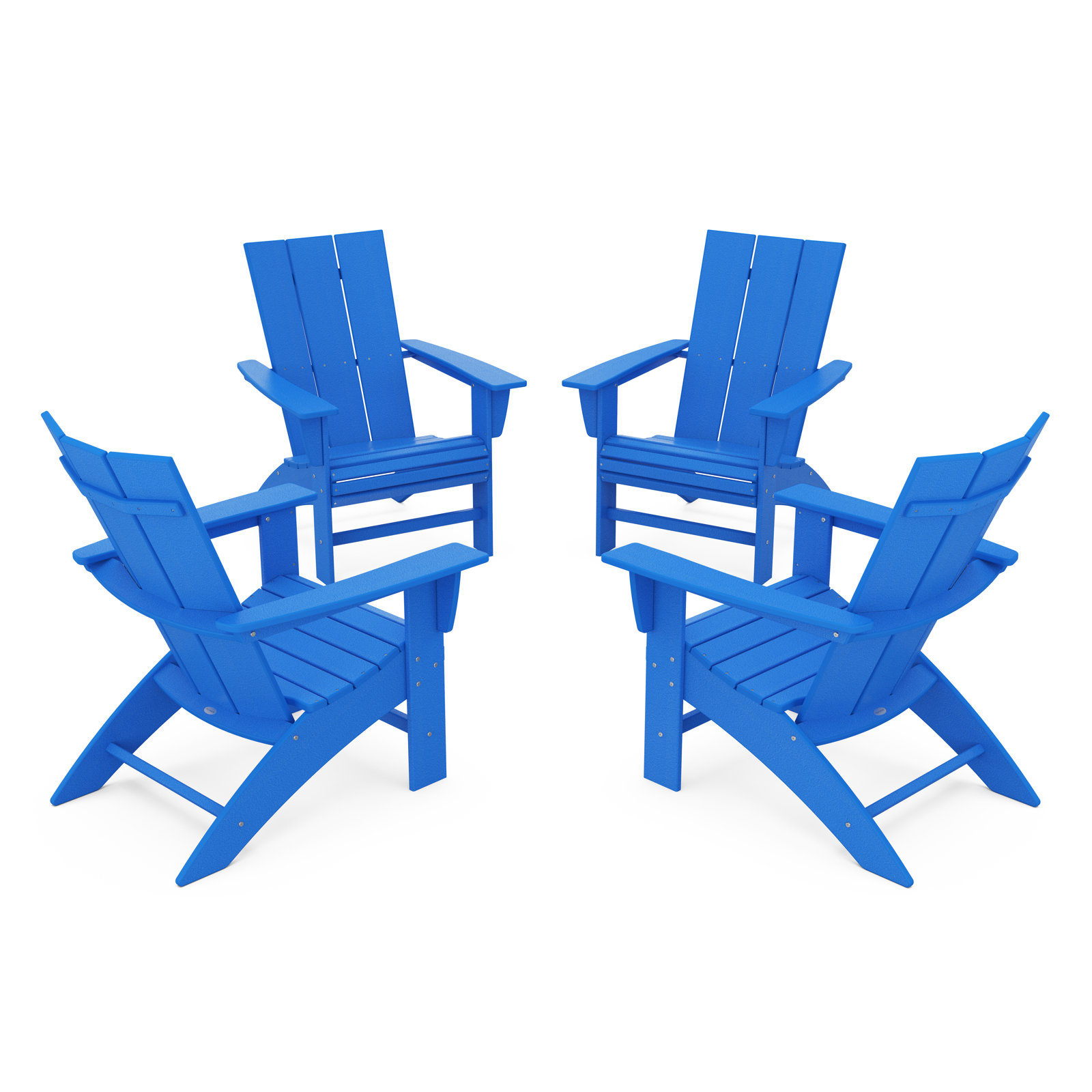 POLYWOOD® Modern Adirondack Chair, Pacific Blue