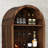 71" Tall Arched Display Bar Cabinet-1283989602