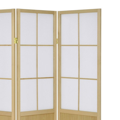 Paravent à 4 panneaux Cecilwood Shoji naturel