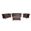 Batch 100cm Wide Faux Leather Square Solid Colour Cocktail Ottoman